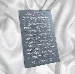 מזמור לתודה – פורמייקה כחול אפרפר